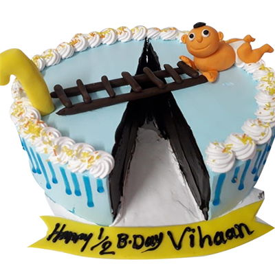 "Designer Fondant Cake -2Kgs  (Bakes and Cakes) - Click here to View more details about this Product